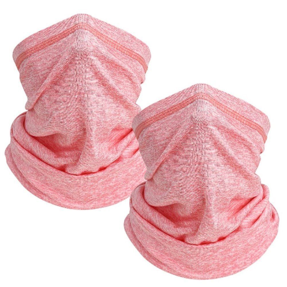 NWT TICONN Versatile Pink Marl Neck Gaiter & Multi-Use Headband - Picture 2 of 4
